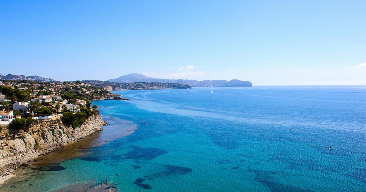 Sunny view of the Coast of Spain