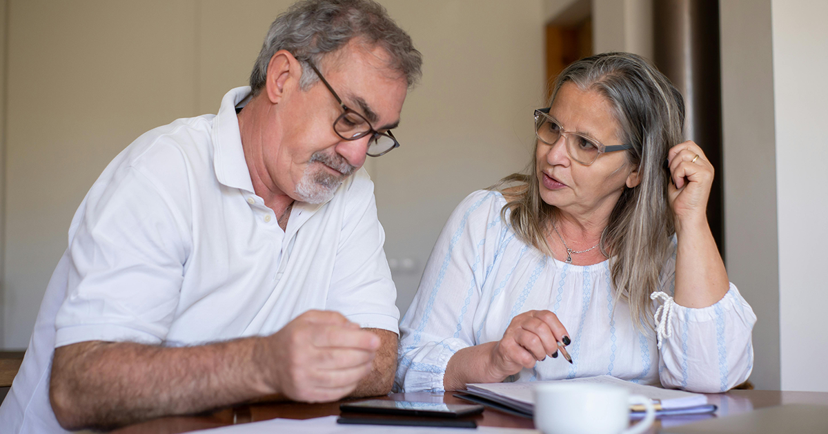 People preparing a mortgage file