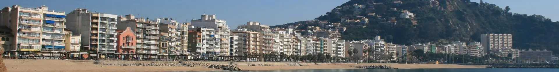 Blanes city and beach