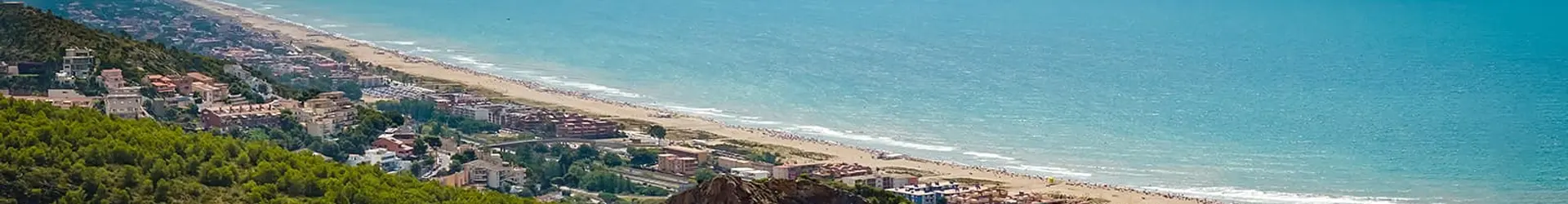 Castelldefels beach aerial view