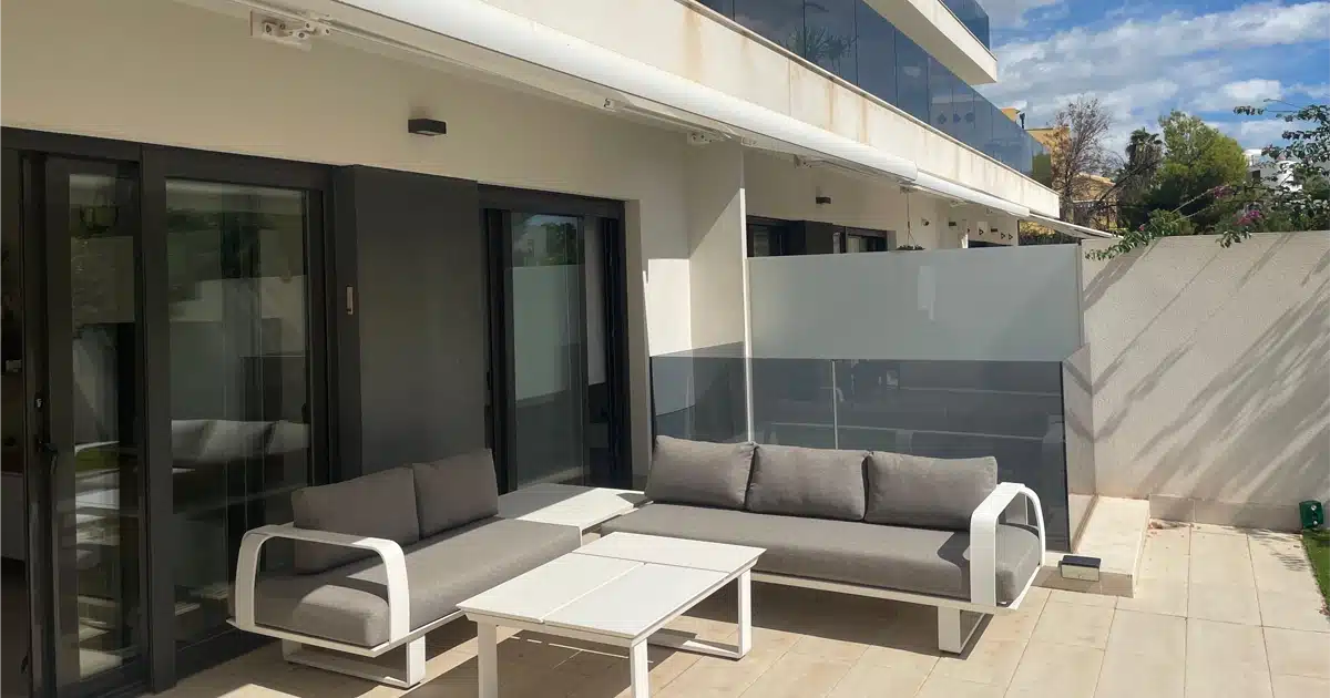 Modern Spanish apartment terrace showing the type of property foreign buyers can purchase in Spain in 2025