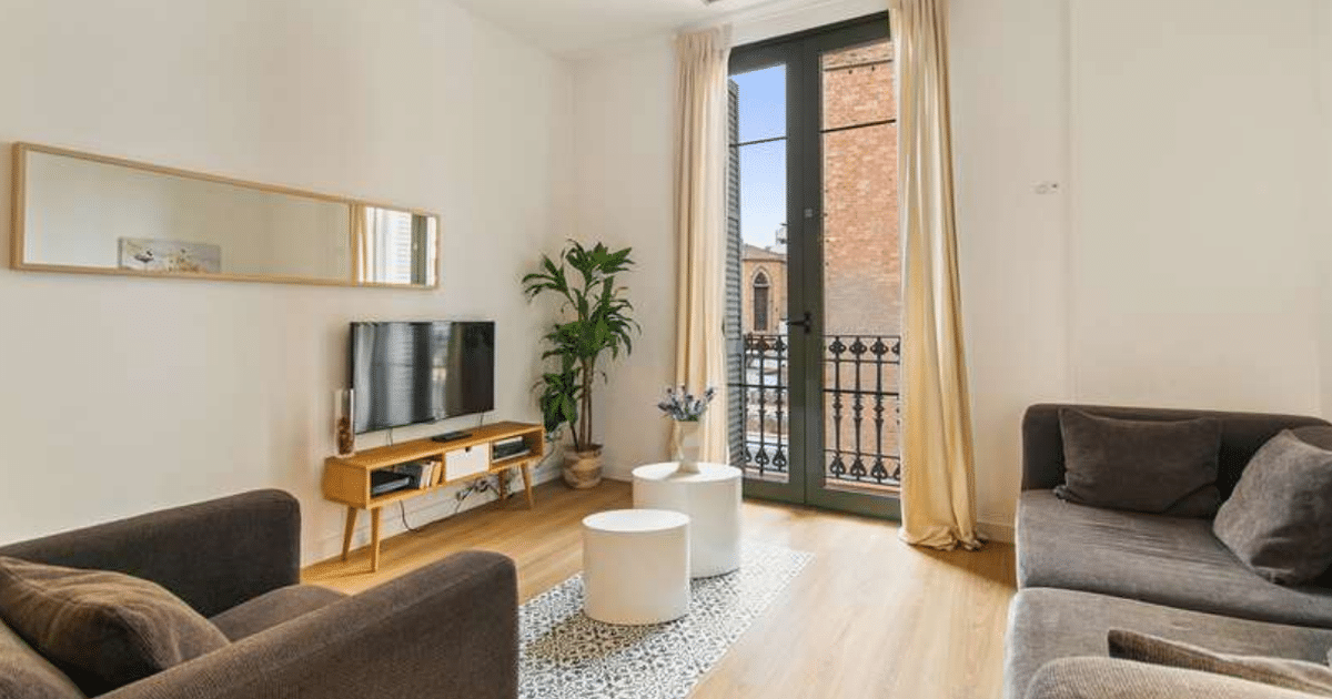 Living room of an apartment in Barcelona